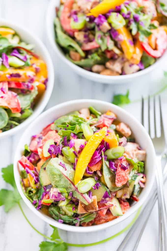 Rainbow Thai Chopped Salad | Get Inspired Everyday!