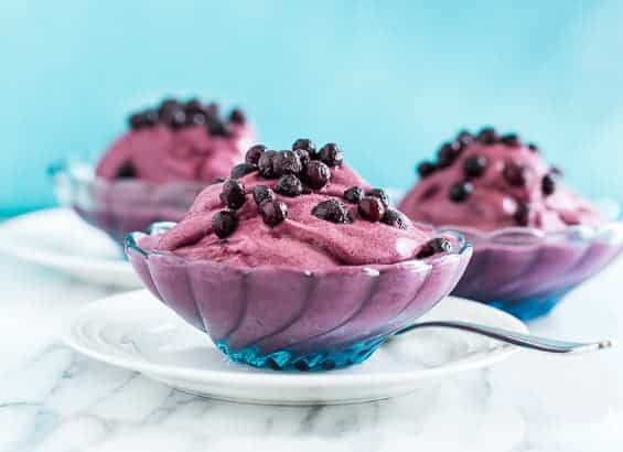 Wild Blueberry Cobbler Sherbet | Get Inspired Everyday!