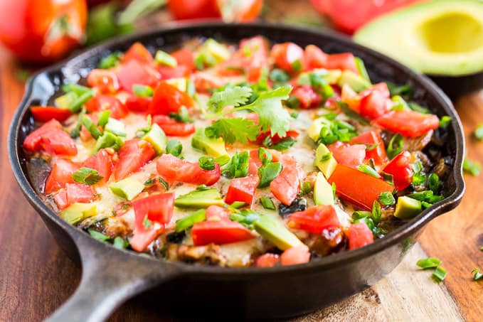 Chicken Enchilada Zucchini Skillet Dinner | Get Inspired Everyday!