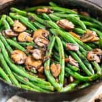 Green Beans with Bacon Mushroom Sauce | Get Inspired Everyday!