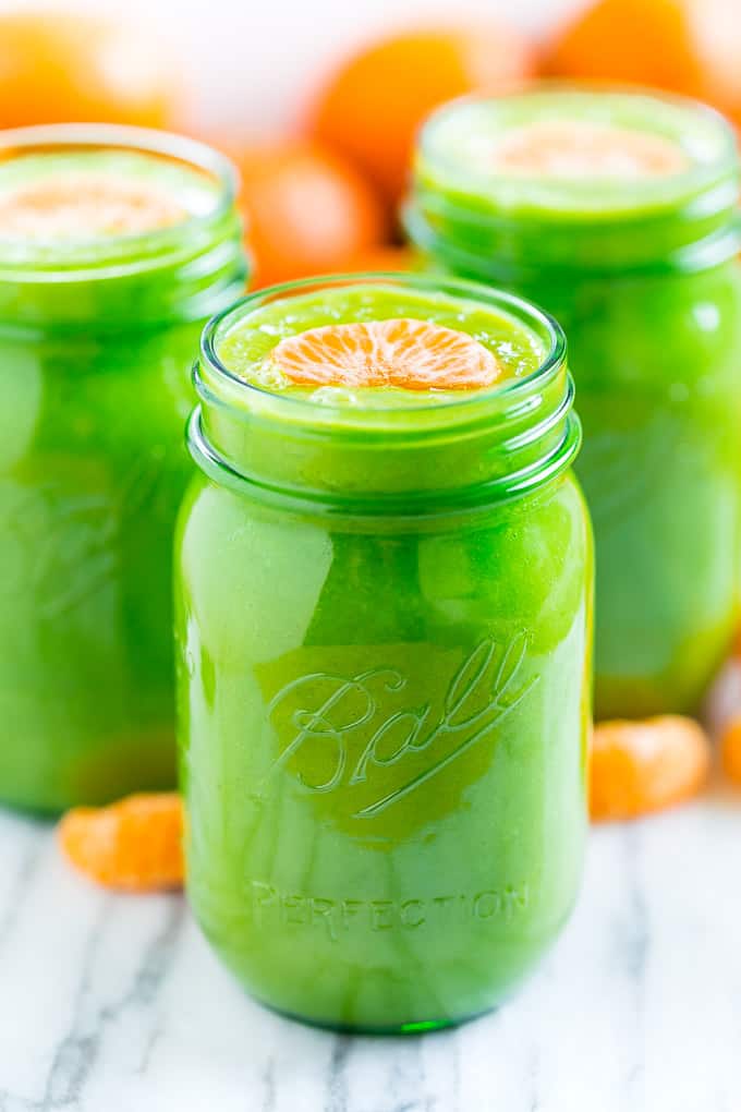 Pineapple Orange Banana Green Smoothie | Get Inspired Everyday!