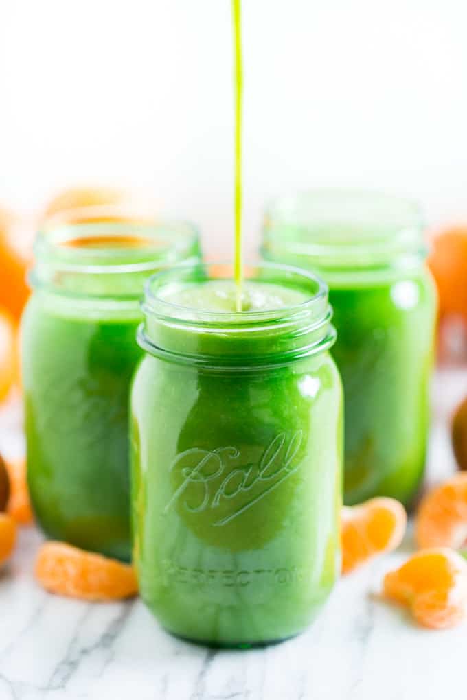 Pineapple Orange Banana Green Smoothie | Get Inspired Everyday!