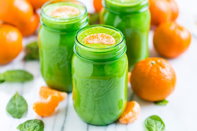 Pineapple Orange Banana Green Smoothie | Get Inspired Everyday!