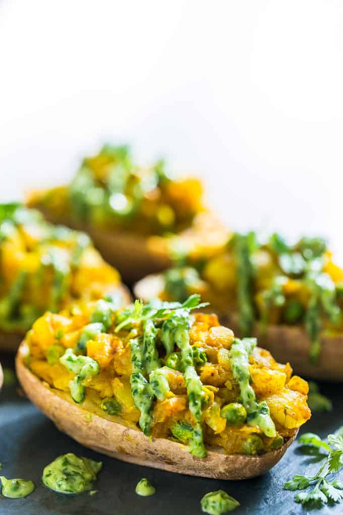 Samosa Style Twice Baked Potatoes | Get Inspired Everyday!