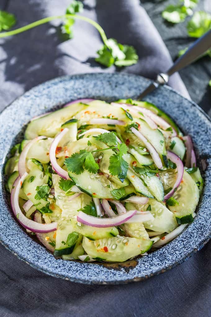 Asian Sweet and Sour Cucumber Salad | Get Inspired Everyday!