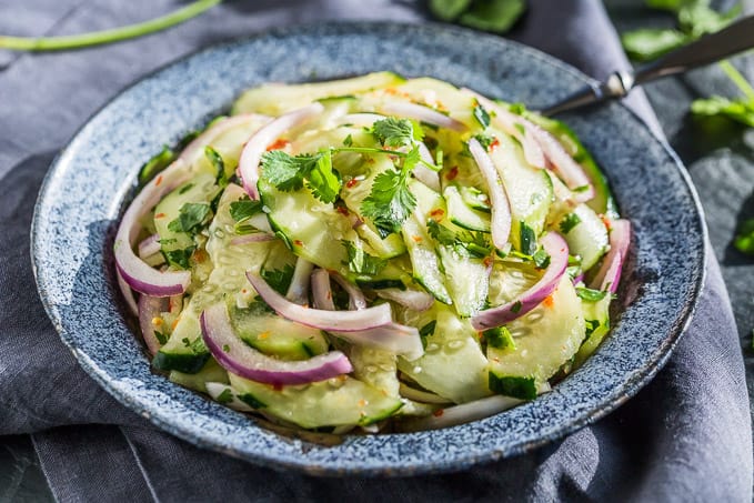 Asian Sweet and Sour Cucumber Salad | Get Inspired Everyday!