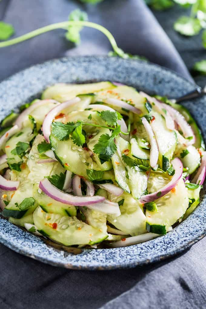 Asian Sweet and Sour Cucumber Salad | Get Inspired Everyday!