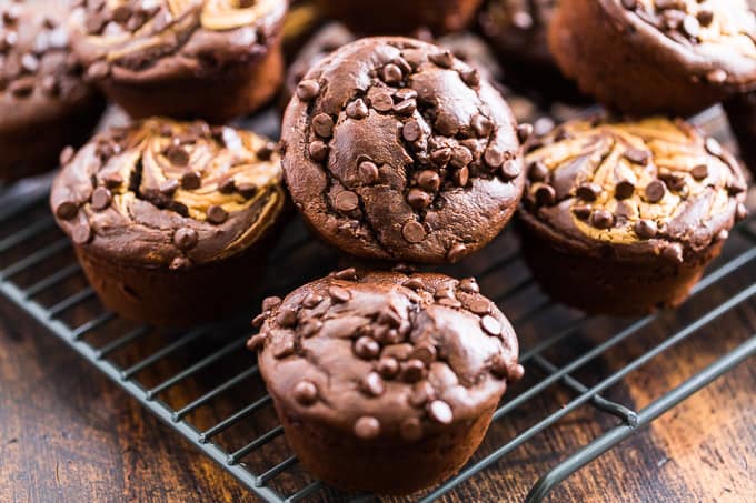 Flourless Chocolate Peanut Butter Muffins | Get Inspired Everyday!