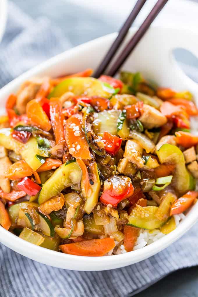 Healthier Chicken Teriyaki Stir Fry | Get Inspired Everyday!