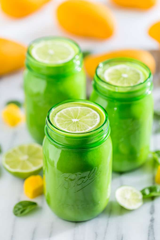 Mango Lime Green Smoothie | Get Inspired Everyday!