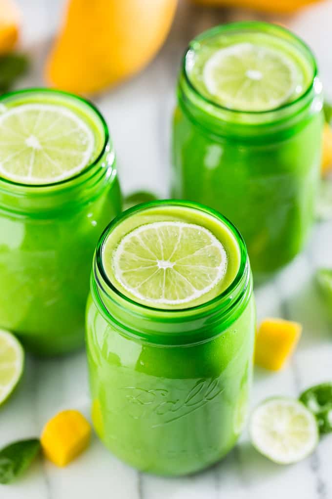 Mango Lime Green Smoothie | Get Inspired Everyday!