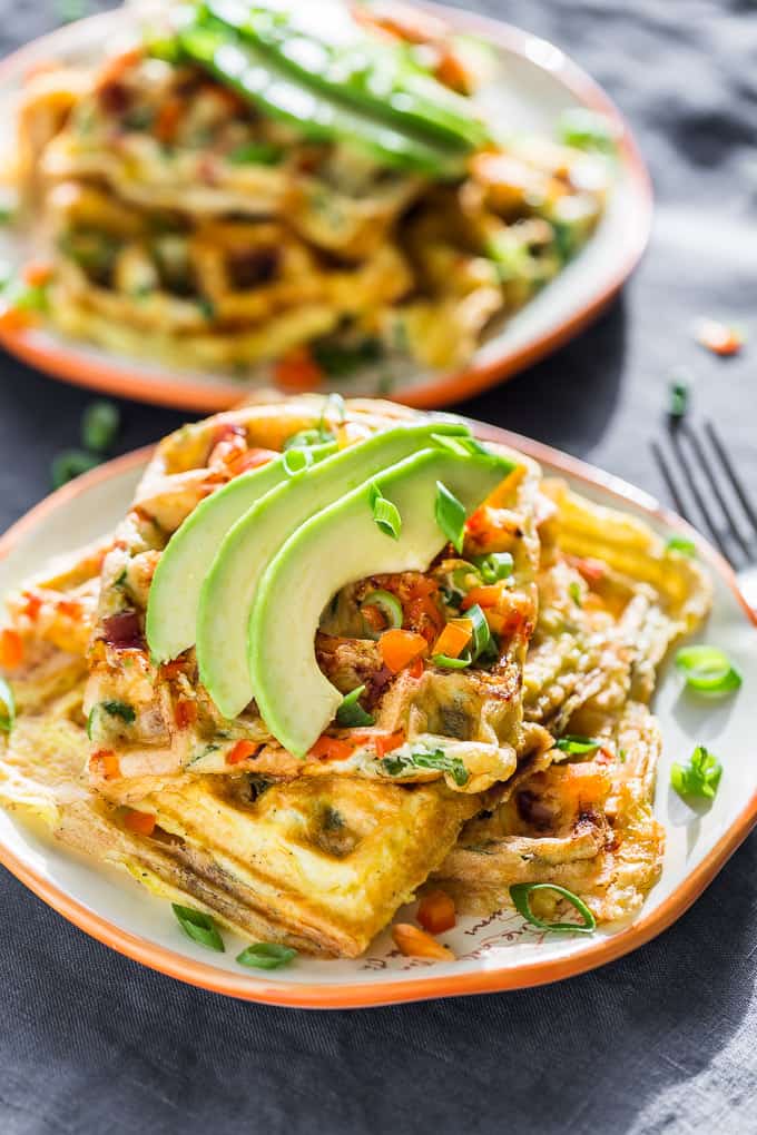 Western Omelet Waffles | Get Inspired Everyday!