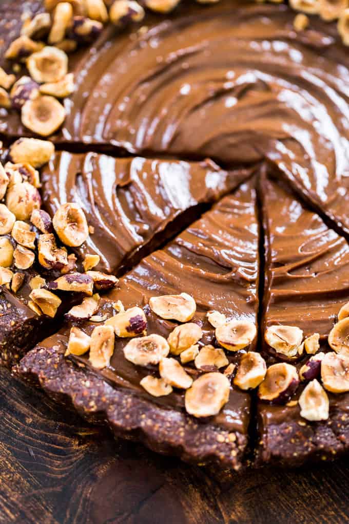 Vegan Chocolate Hazelnut Tart | Get Inspired Everyday!