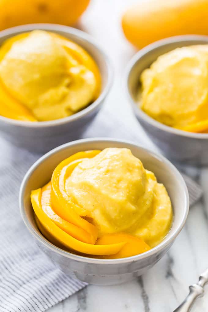 10 Minute Soft Serve Mango Ice Cream | Get Inspired Everyday!