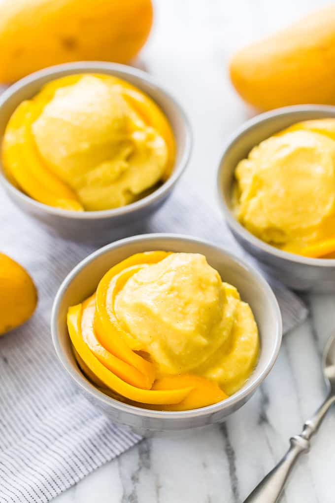 10 Minute Soft Serve Mango Ice Cream | Get Inspired Everyday!