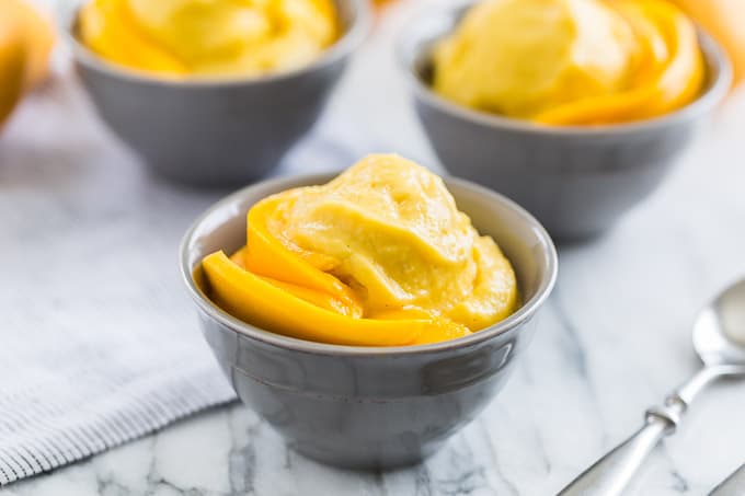 10 Minute Soft Serve Mango Ice Cream | Get Inspired Everyday!