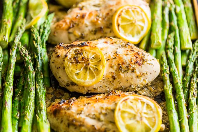 Lemon Chicken and Asparagus Sheet Pan Dinner | Get Inspired Everyday!