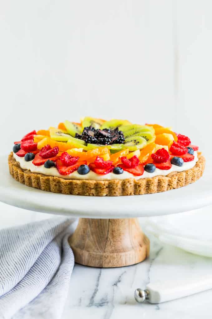 Rainbow Cheesecake Fruit Pizza | Get Inspired Everyday!