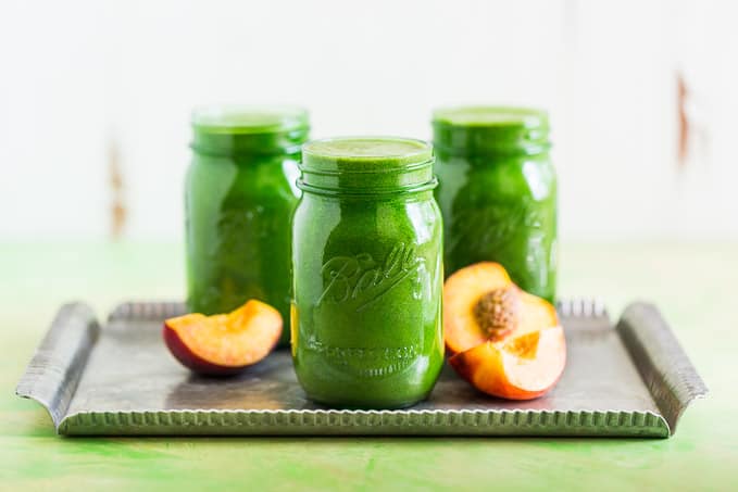 Ginger Peach Green Smoothie | Get Inspired Everyday!