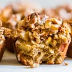 Grain Free Glazed Cinnamon Apple Streusel Muffins | Get Inspired Everyday!