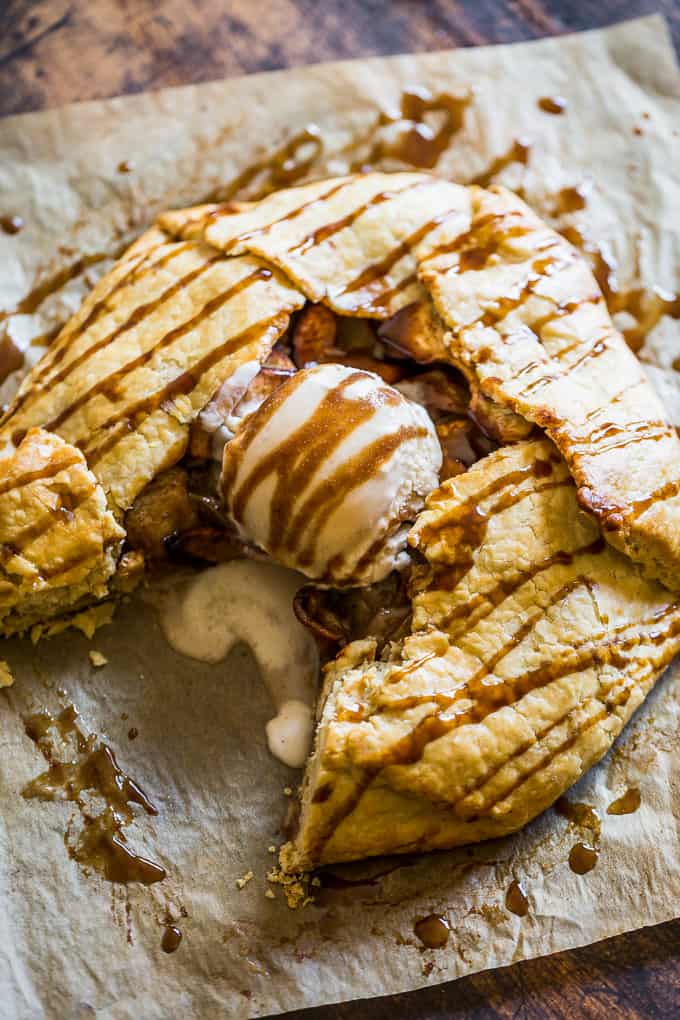 Gluten Free Caramel Apple Galette | Get Inspired Everyday!