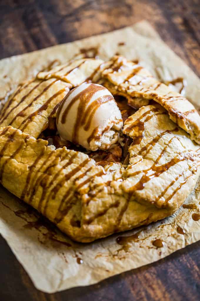 Gluten Free Caramel Apple Galette | Get Inspired Everyday!