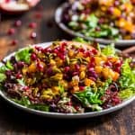 Roasted Butternut Salad with Pomegranates and Creamy Curry Dressing | Get Inspired Everyday!