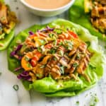 Rainbow Thai Chicken Lettuce Wraps | Get Inspired Everyday!