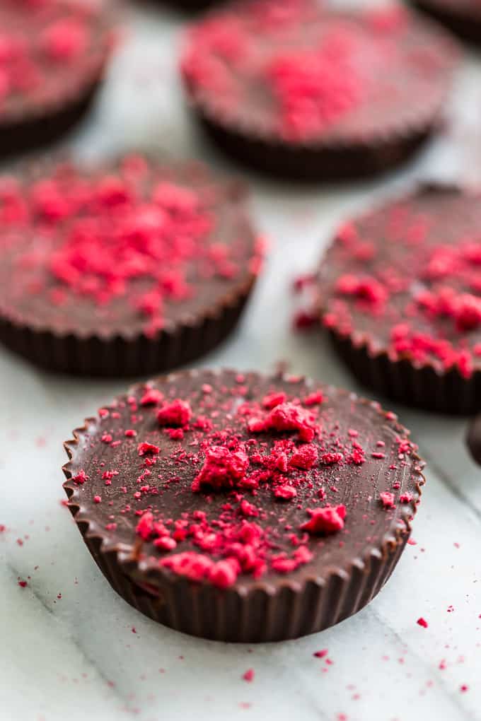 Chocolate Raspberry Cream Candy Cups | Get Inspired Everyday!