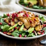 Roasted Pear Spinach Salad with Hazelnuts | Get Inspired Everyday!