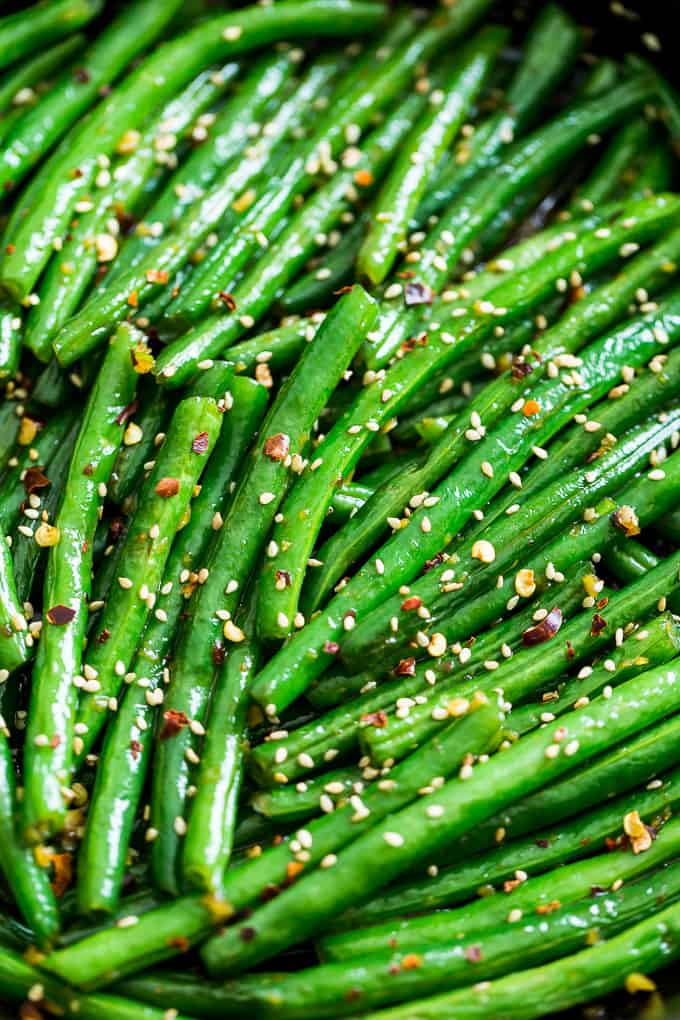 Sesame Ginger Glazed Green Beans | Get Inspired Everyday!