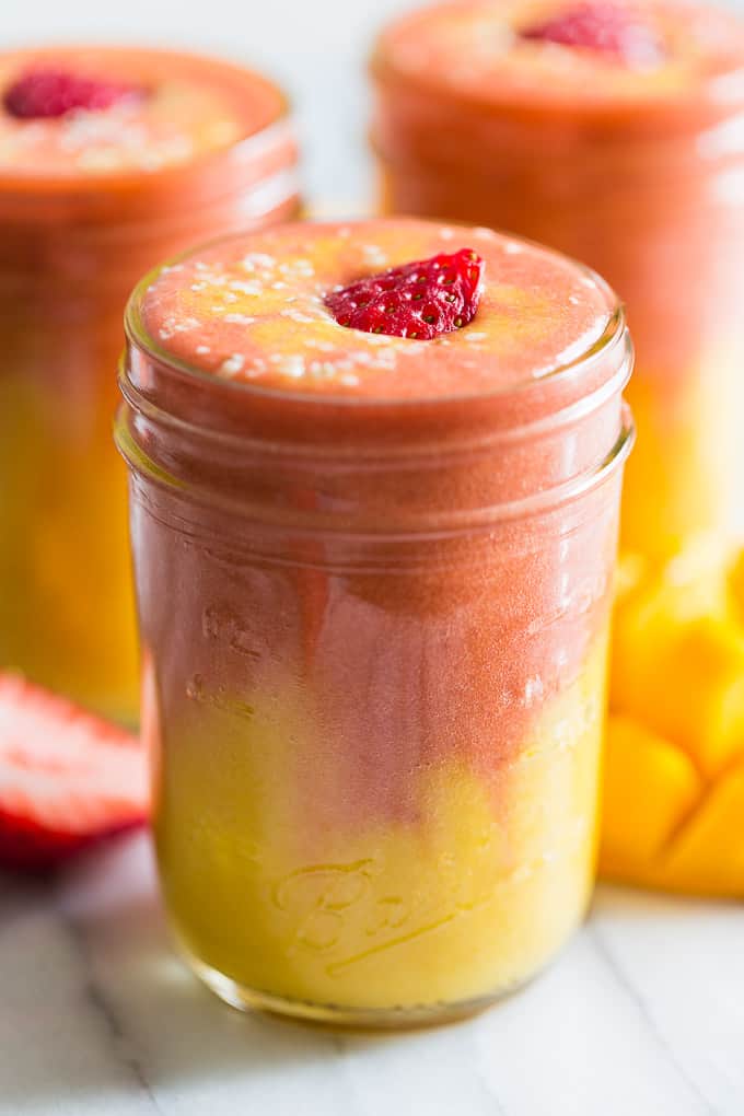 Blushing Mango Protein Breakfast Smoothie | Get Inspired Everyday!