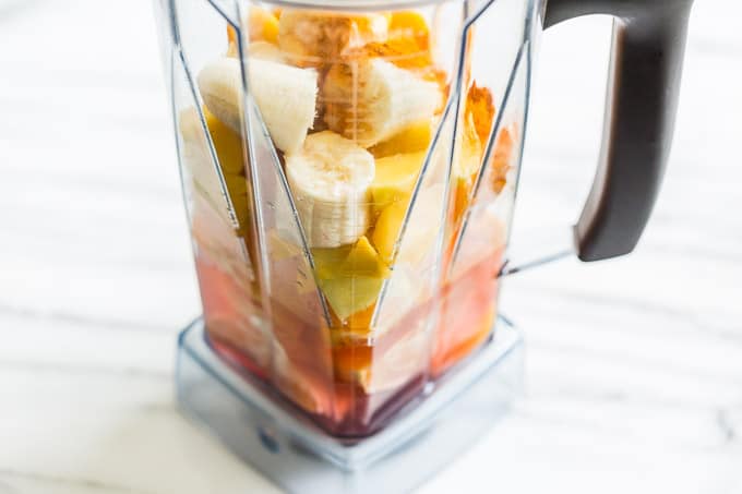 Blushing Mango Protein Breakfast Smoothie | Get Inspired Everyday!