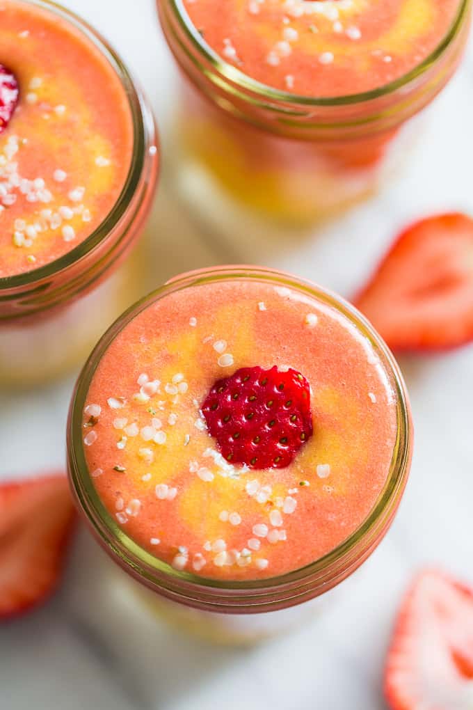 Blushing Mango Protein Breakfast Smoothie | Get Inspired Everyday!