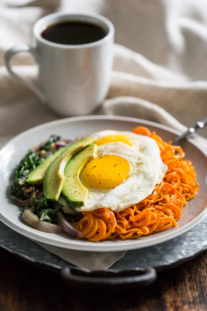 Sweet Potato Noodles and Greens Breakfast Meal Prep | Get Inspired Everyday!
