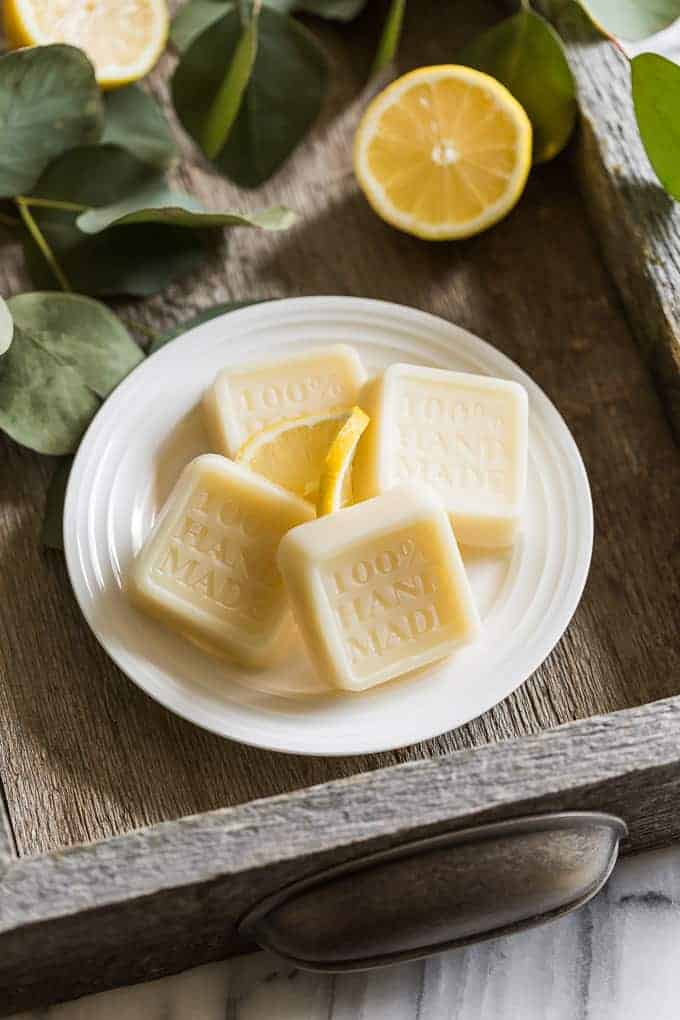 Homemade Lemon Lotion Bars