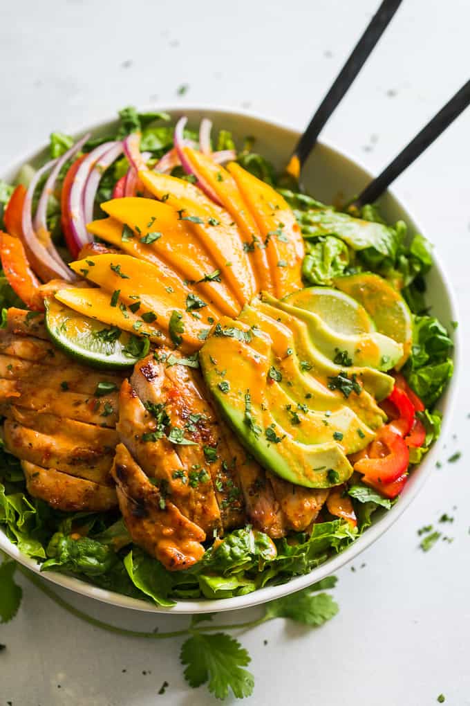 Grilled Sweet Chili Chicken and Mango Salad | Get Inspired Everyday!