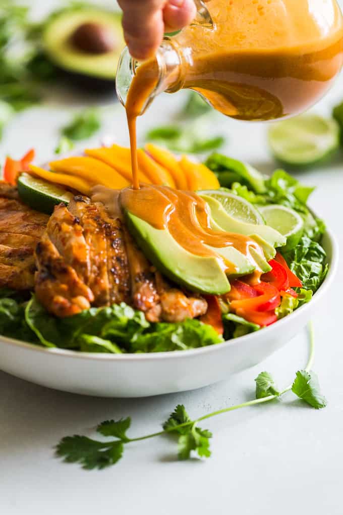 Grilled Sweet Chili Chicken and Mango Salad | Get Inspired Everyday!