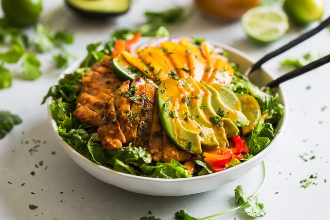 Grilled Sweet Chili Chicken and Mango Salad | Get Inspired Everyday!