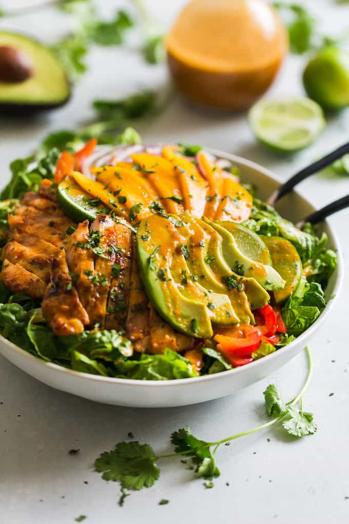 Grilled Sweet Chili Chicken and Mango Salad | Get Inspired Everyday!