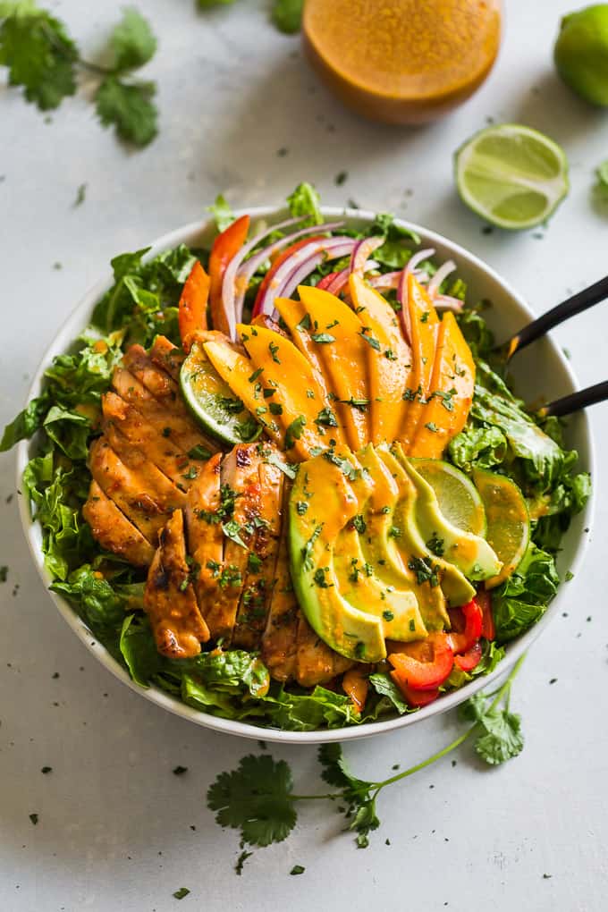 Grilled Sweet Chili Chicken and Mango Salad | Get Inspired Everyday!