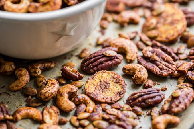 Honey Mustard Roasted Nuts