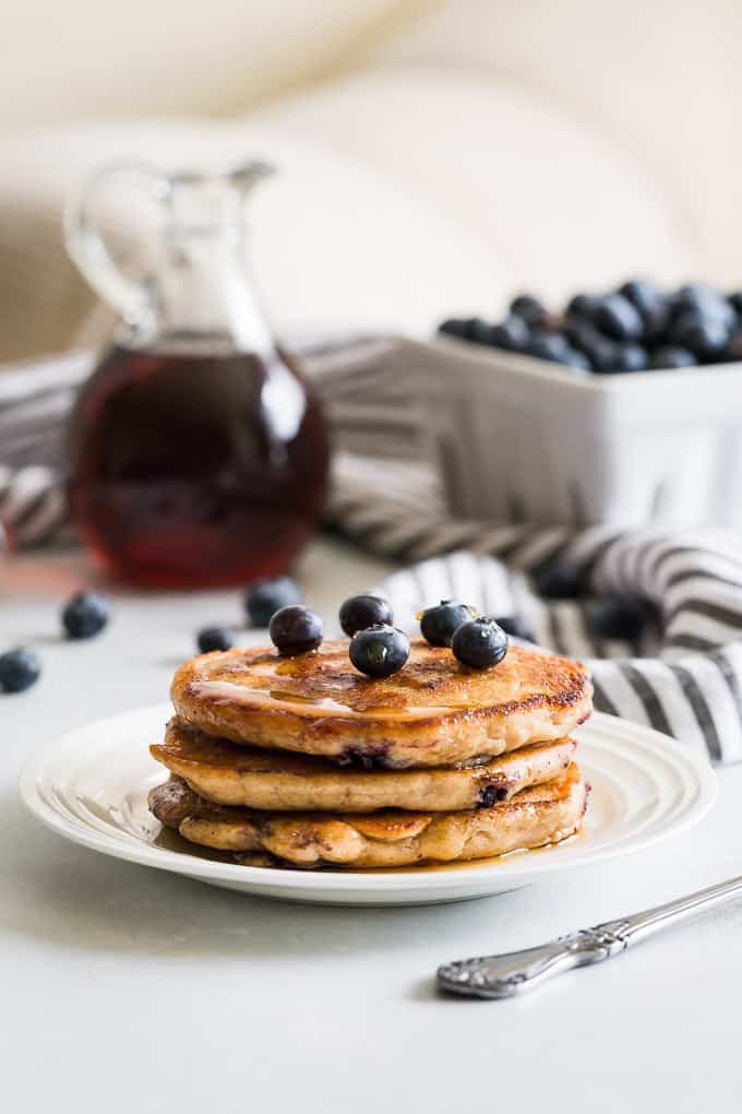Fluffy Paleo Blueberry Pancakes | Get Inspired Everyday!