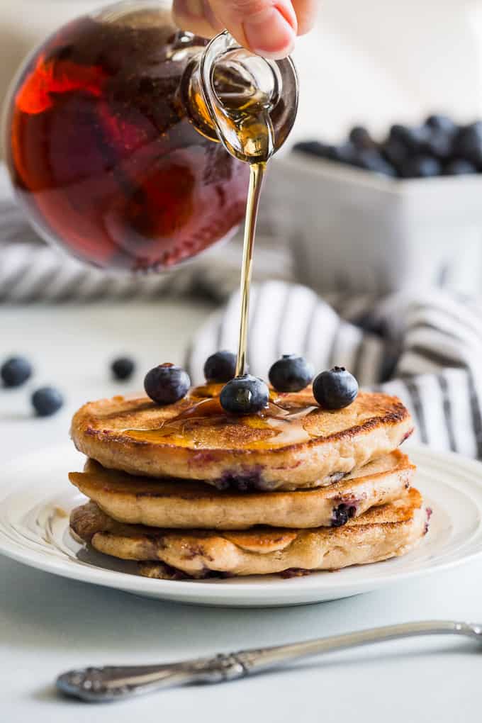 Fluffy Paleo Blueberry Pancakes | Get Inspired Everyday!