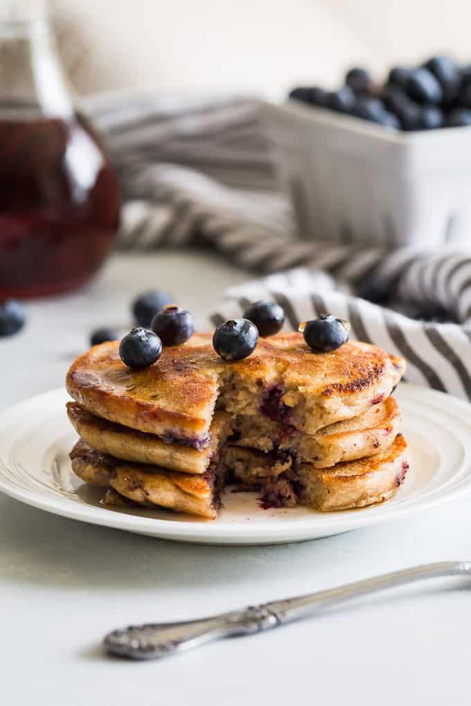 Fluffy Paleo Blueberry Pancakes | Get Inspired Everyday!