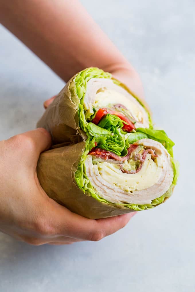Italian Sub Lettuce Wraps with Pepperoncini Aioli | Get Inspired Everyday!
