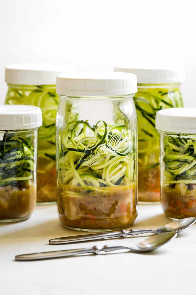 Asian Chicken Zucchini Noodle Instant Soup Jars | Get Inspired Everyday!