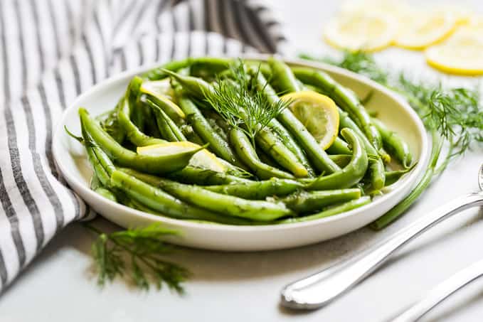 Green Beans with Lemon Dill Vinaigrette | Get Inspired Everyday!