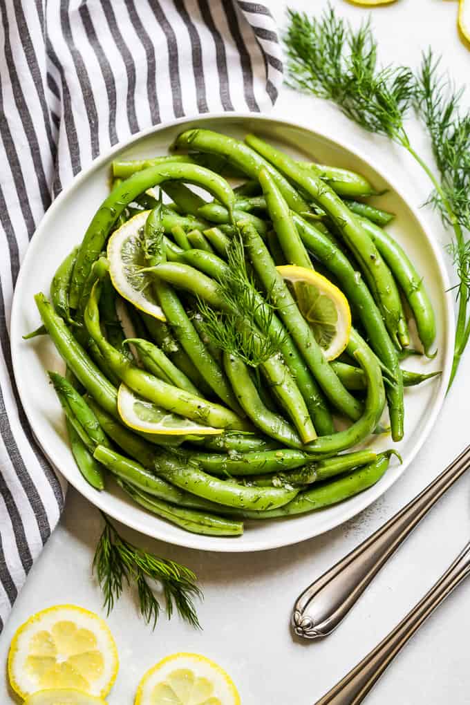 Green Beans with Lemon Dill Vinaigrette | Get Inspired Everyday!