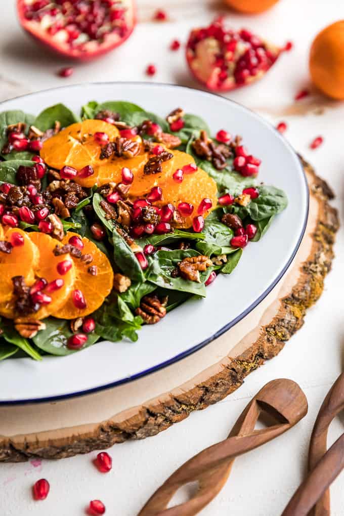 Spinach Salad with Mandarin Oranges and Warm Bacon Dressing | Get Inspired Everyday!